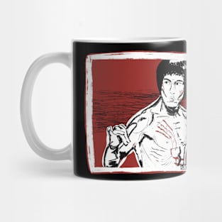 Red Bruce Lee Mug